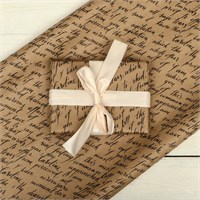 Бумага упаковочная, крафт "Рукопись", 70*100см, 1л 29853
