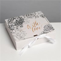 Коробка складная подарочная «Just for you», 20×18×5см 105894