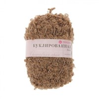 Пехорка Буклированная 30%мохер/20%полутонкая шерсть/50%высокообъемный акрил Цв.377-Кофейный 122839