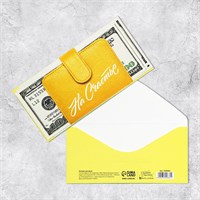 Конверт д/денег «На счастье», деньги, частичный УФ-лак, 16,5*8см 123047