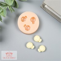 Молд силиконовый "Три божьи коровки" 1,3*1,1см 123241