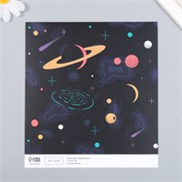 Бумага д/скрапа «Арт Узор. Вселенная», 180г/м², 15.5*17см 123301