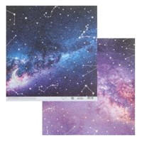 Бумага д/скрапа «Космос», 30,5*32см, 190г/м² 123303