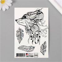 Татуировка на тело "Лиса" 10*15см 31819
