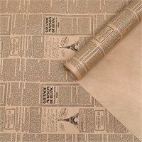 Бумага упаковочная крафт "Париж", рулон 0,7 х 10 м, 50 г/м² 5291