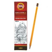 Карандаш чернографитный 2.5мм, Koh-I-Noor 1500 6B, профессиональный, L175мм 7712