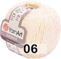 Пряжа YarnArt Summer 70%хлопок/30%вискоза, 350м/100 гр №06 123635