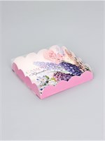 Коробка д/печенья, кондитерская упаковка, "Самой красивой", 15*15*3см 123877