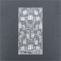 Пакет фасовочный БОПП, с донной складкой, "Подарки" 15*30см 123922