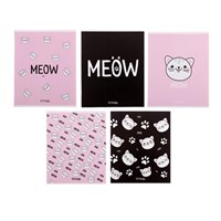 Тетрадь 48л в клетку, Meow, обложка мелованный картон, МИКС 1шт 123944
