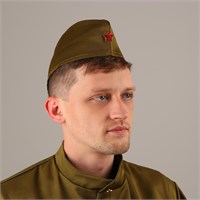 Пилотка «Солдат» д/взрослых, р.59–60см 124103