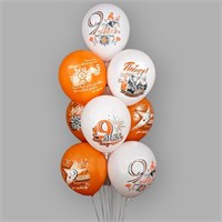 Шар латексный 12" «Праздник 9 Мая День победы!» пастель, шёлк, 2 ст, н-р 3шт МИКС 124106