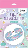 Н-р д/бисероплетения "Klart" Браслет, единороги 2 см 124448