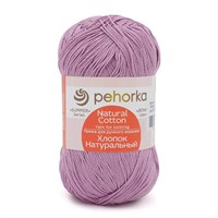Пехорка Хлопок натуральный 100% хлопок 100гр 425м цв. 178 св.сиреневый 124452