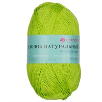 Пехорка Хлопок натуральный 100% хлопок 100гр 425м цв. 483 Незрелый лимон 124454