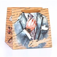 Пакет д/торта и коробок, с широким дном «Лучший во всем», 20*20*20см 124533