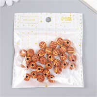 Бусины д/творчества пластик "Этно. Дольки" н-р 20гр 1,1*1,1*1см 124558