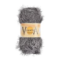 Пряжа Visantia Trafka 100% полиэстер цвет 0036 серый 124595