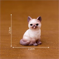 Котик мини-фигурка 2,7*2,2мм, белый 124942