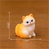 Котик мини-фигурка 2,5*2,2мм, рыжий 124943