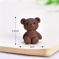 Плюшевый мишка мини-фигурка 2,5*2см, цв коричневый 124947