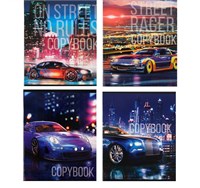 Тетрадь 48л в клетку Calligrata Street racing, обложка мелованный картон, УФ-лак, блок офсет 101529