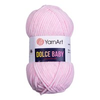 Пряжа YarnArt Dolce Baby 100% микро-полиэстер, 50гр №781 Св. розовый 118647