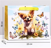 Пакет ламинированный горизонтальный «Собачка», 23*18*10см 124848
