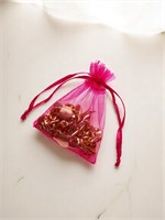 Мешочек подарочный, 7*9см, малиновый 124921