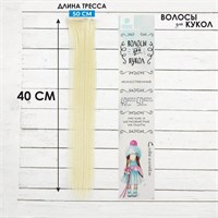 Волосы-тресс д/кукол «Прямые» длина волос: 40см, ширина: 50см, №613А 124933