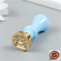 Печать д/сургуча с пластиковой ручкой "Чашечка кофе" 2,5*2,5см 125418