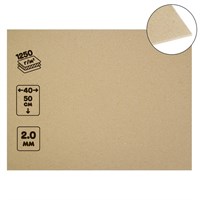 Картон переплетный 2мм 40*50см 1250г/м2 серый  32215