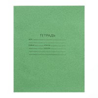 Тетрадь 12л косая линейка, зеленая обложка, белизна 90%  28743