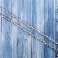 Мишура новогодняя «Жанр» одинарная, d1см, L200см, серебро 103481