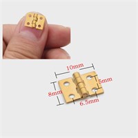 Петли для шкатулок цв золото 8*10мм 4шт + 16 гвоздиков 125409