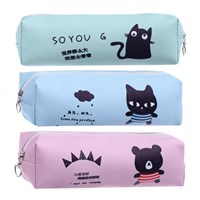 Пенал школьный Calligrata «Котик/мишка», на молнии, 1 отделение, МИКС 1шт 125492