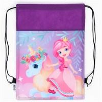 Мешок д/обуви «Принцесса и единорог» (нетканый материал) 41*30см 125567