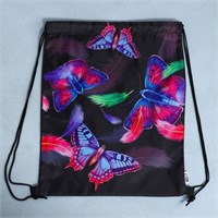 Мешок д/обуви «Яркие бабочки» (болоньевый материал) 43*33см 125570