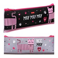 Пенал мягкий, 1 отделение 75*195мм, плоский, Hatber 