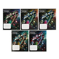 Тетрадь 12л в клетку «Космический робот», обложка мелованный картон, МИКС 1шт 125879