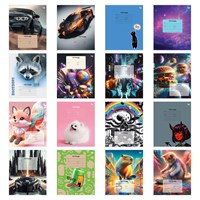 Тетрадь 12л в клетку, BG 