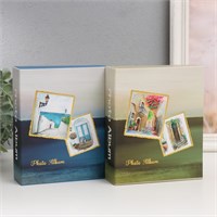 Фотоальбом на 40 фото 10*15см «Картины акварелью», в коробке, 4.8*14*17см, МИКС 1шт 126030