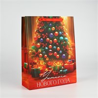 Пакет подарочный новогодний ламинированный «Уютный Новый год», L 31*40*11.5см 126054