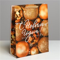 Пакет подарочный новогодний ламинированный «Всё получится!», L 31*40*11.5см 126060