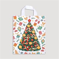 Пакет новогодний «День подарков», полиэтиленовый с петлевой ручкой, 28*35см 126067