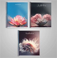 Тетрадь 96л в клетку, на гребне, Эстетика, МИКС 1шт 126072