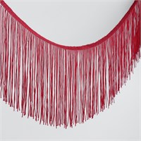 Тесьма декоративная «Бахрома», 15см, 1м, винная 126139