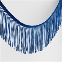 Тесьма декоративная «Бахрома», 10см, 1м, синяя 126142