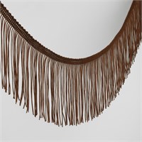 Тесьма декоративная «Бахрома», 10см, 1м, коричневая 126143