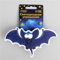 Светодиодная игрушка «Летучая мышь» 12.5*7см, батарейки AG13х3 (в комплекте), свечение мульти 126168